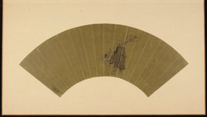 行商と月を眺める子供 江戸時代・17世紀後半～18世紀前半 作： Hanabusa Itcho