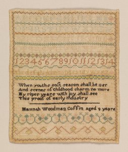 サンプラー 作： Hannah Woodman Coffin