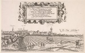 ニュルンベルクのパノラマビュー：右側、1552年。 作： Hanns Sebald Lautensack