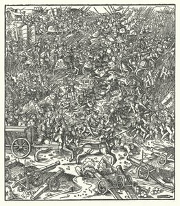 ギネゲートの戦い（フランス、1479年8月7日）（エングレービング 作： Hans (after) Burgkmair