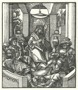 フランス王ルイ11世、フランドル地方の反乱軍と交渉 作： Hans (after) Burgkmair
