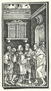 ペトラルカの『De Remediis Utriusque Fortunae』からの木版画（彫刻 作： Hans (after) Burgkmair