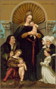 ダルムシュタットの聖母（クロモリソ） 作： Hans (after) Holbein the Younger