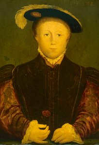 エドワード6世（油彩・パネル） 作： Hans (after) Holbein the Younger