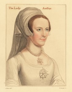 トーマス・オードリーの 2 番目の妻、エリザベス、1812 年 (彫刻) 作： Hans (after) Holbein the Younger