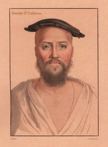 ジョージ ブルック、第 9 代コブハム卿、1812 年 (彫刻) 作： Hans (after) Holbein the Younger