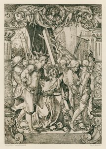 イエス ・ キリスト、カルバリーに登る (彫刻) 作： Hans (after) Holbein the Younger