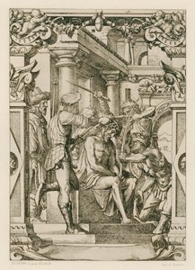 いばらの冠をかぶったイエス・キリスト（彫刻） 作： Hans (after) Holbein the Younger
