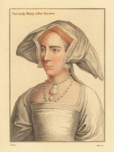 Lady Mary, kuningas Henrik VIII:n tytär, 1812 (kaiverrus) 作： Hans (after) Holbein the Younger