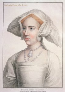 メアリー・テューダー（1516-58） フランチェスコ・バルトロッツィ（1727-1815）（エングレーヴィング 作： Hans (after) Holbein the Younger
