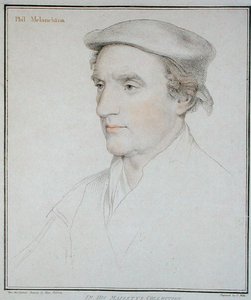 フィリップ・メランション（1497-1560）の肖像 フランセスコ・バトロッツィ（1727-1815）が彫ったもの 1792年（エングレーヴィング） 作： Hans (after) Holbein the Younger