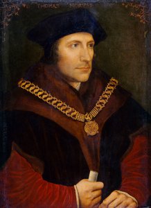 Sir Thomas More n. 1600 (öljy kankaalle) 作： Hans (after) Holbein the Younger