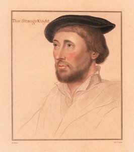サー・トーマス・ル・ストレンジ・オブ・ハンスタントン、ノーフォーク州保安官、1812年（彫刻） 作： Hans (after) Holbein the Younger
