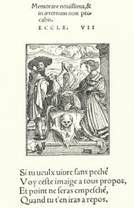 死の寓意的なエスクルーション（彫刻 作： Hans (after) Holbein the Younger