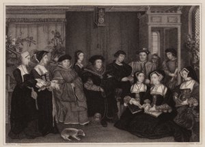トーマス・モア卿の家族 (彫刻) 作： Hans (after) Holbein the Younger