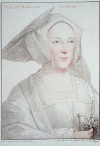 ドーセット侯爵夫人（1481-1535）フランチェスコ・バルトロッツィ（1727-1815）が1795年に彫刻したもの。 作： Hans (after) Holbein the Younger