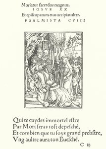 ローマ法王（エングレービング 作： Hans (after) Holbein the Younger
