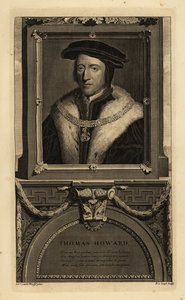 第3代ノーフォーク公トーマス・ハワード（1473-1554）（エングレーヴィング） 作： Hans (after) Holbein the Younger