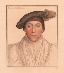 トーマス・ハワード、サリー伯爵、1812年（彫刻） 作： Hans (after) Holbein the Younger