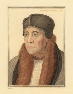 カンタベリー大司教、ウィリアム・ウォーハム 作： Hans (after) Holbein the Younger