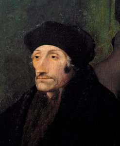 ロッテルダムのエラスムス（オランダの人文主義者）の肖像 作： Hans (attr. to) Holbein the Younger