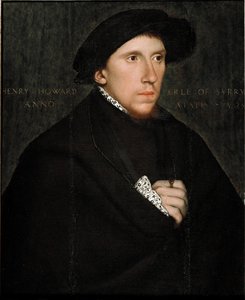 ヘンリー・ハワード（1517-1547）の肖像。ハンス・ホルベインの工房で描かれたもの（16世紀初頭）。ブラジル、サンパウロサンパウロ美術館 作： Hans (school of) Holbein