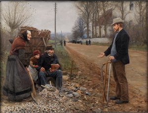 En Landevej A Highway, 1893. 作： Hans Andersen Brendekilde