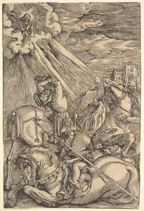 ポールの回心、ca。 1514。 作： Hans Baldung