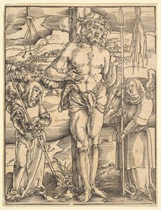 悲しみの男、私たちの主イエス・キリストの鏡の受難、1507年から。 作： Hans Baldung
