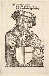 チャールズVの肖像 作： Hans Baldung
