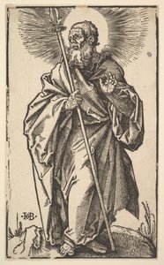 キリストと使徒からの聖トーマス、1519年。 作： Hans Baldung