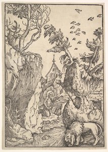 砂漠の聖ジェローム、ca。 1511。 作： Hans Baldung