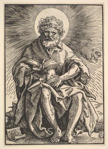 子羊を抱く洗礼者聖ヨハネ、ca。 1517年。 作： Hans Baldung