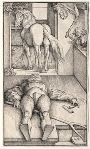魔女の新郎 作： Hans Baldung