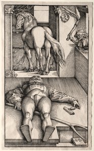 魔女の新郎 作： Hans Baldung
