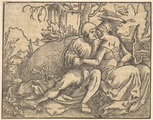 ダイトーの戒めからの十戒の六番目。 作： Hans Baldung