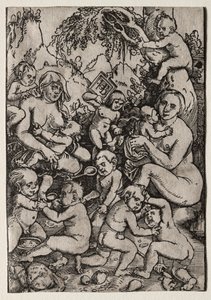 二人の母親。 作： Hans Baldung