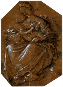聖母子、c1500-1545 作： Hans Baldung