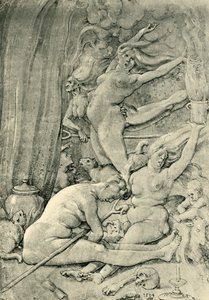 魔女、1514年、1943年。 作： Hans Baldung