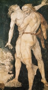 ヘラクレスとアンテウス、1530年頃 作： Hans Baldung Grien