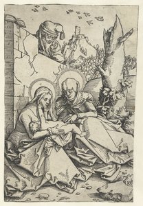メアリーと子供とアンナとヨセフ アンナ・テ・ドリエンとジョセフ 作： Hans Baldung Grien