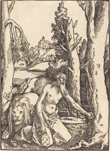 砂漠の聖ヒエロニムス 作： Hans Baldung Grien