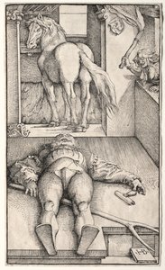 魔女の新郎、1544。 作： Hans Baldung Grien