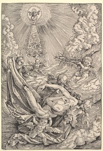 天使が天国に向かって運んだキリストの体、1516年 作： Hans Baldung Grien