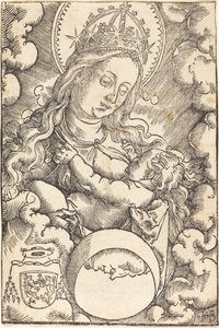 雲の中の聖母子 作： Hans Baldung Grien
