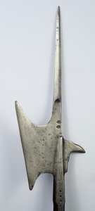 ハルバード、1600〜25年頃（鋼と木材） 作： Hans Balthasar Bodmer