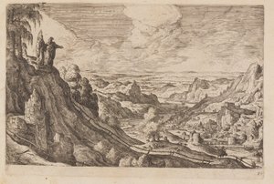 21、旧約聖書と新約聖書、オヴィッドの『変身論』からの風景画より 作： Hans Bol