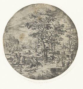 鷹狩り 作： Hans Bol