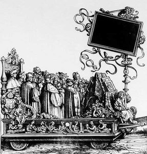 Maximilans Triumphal Procession、1516-18年頃のシーン 作： Hans Burgkmair