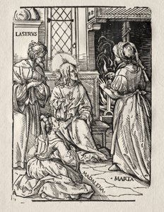 ラザロの家のキリスト 作： Hans Burgkmair